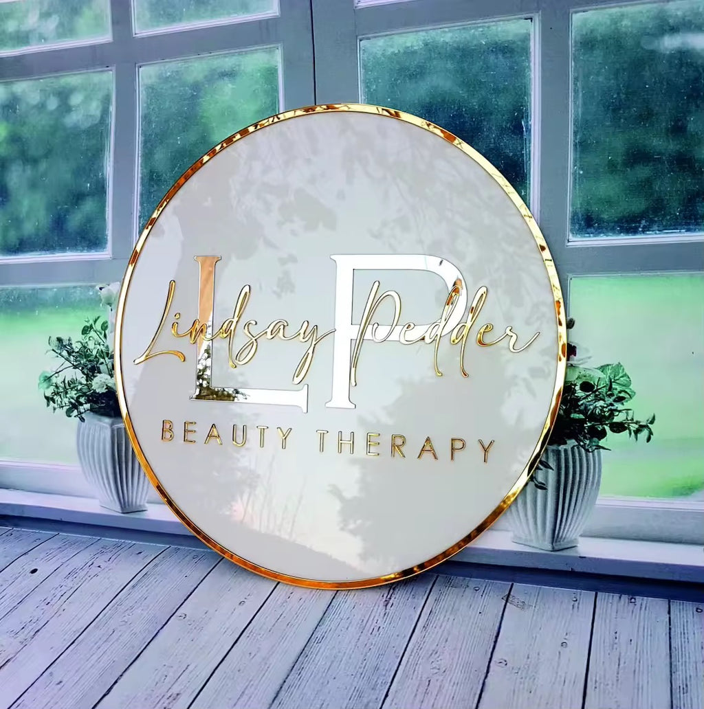 Custom Acrylic Backlit Round Sign