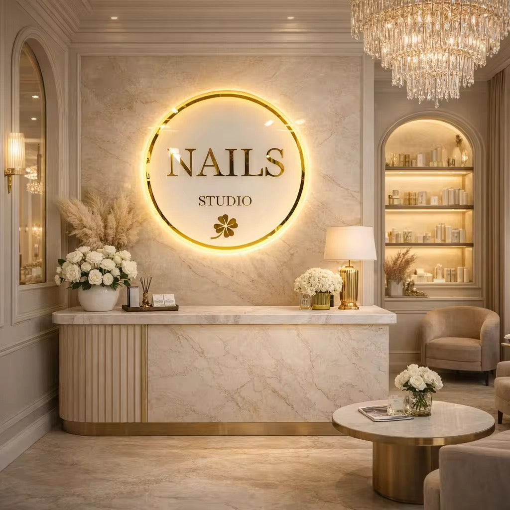 Custom Acrylic Backlit Round Sign